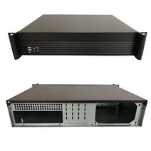 2U350mm 서버 섀시 19 인치 랙 유형 마운트 알루미늄 패널 지원 MicroATX PC 공급 방화벽 2U 컴퓨터 케이스, 01 2U350L