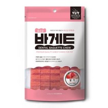 [기타] 강아지 간식 펫슐랭 덴탈바게트 유산균 바게트츄 딸기x2개, 상세 설명 참조