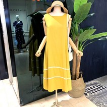 파르베 라인배색린넨원피스(51255F02)