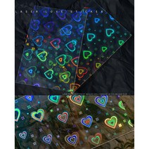 홀로그램 프리즘 필름스티커 4종 택1, #2스위하트