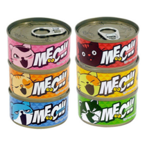 고양이 미아오캔 콤보맛 6종 80gx24개 1BOX /고양이 미아오캔, 24개