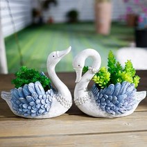 백조 정원꾸미기 인테리어 마당 가드닝 조경 화단, 파란색
