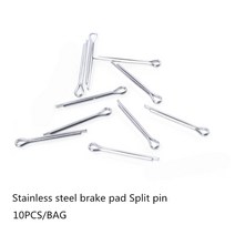 자동차 브레이크 디스크 패드위험 10 개몫 산악 도로 자전거 자전거 고정 스테인레스 핀, 하얀