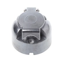 7 핀 12n 견인 전기 금속 트레일러 caravan car plug socket towbar chrome
