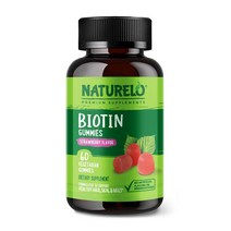 내추렐로 비오틴 구미 딸기 맛 60 베지구미, 60정, 1병