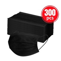 일회용 인증 외과 얼굴 마스크 성인 검은 마스카라 quirur i a ho olo ada 의료, 05 300pcs Black