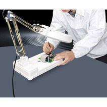 30배 고화질 탁상용 스탠드 대형 돋보기 확대경 고배율, 20배 녹색 유리