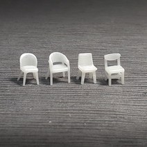 카페의자 1:100 / 건축모형재료 가구모형 디오라마 미니어처, 1:100(1p)