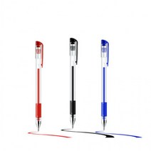 저가형 볼펜 0.5mm 수성펜 필기구 사무용 판촉물 펜, 저가형볼펜 레드