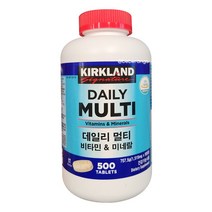 커클랜드 시그니처 데일리 종합 멀티 비타민 미네랄 대용량 500정 1병, 1개