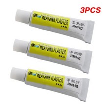 써멀 서멸 구리스 열 페이스트 그리스 전도성 접착제 방열판 석고 접착제 칩 VGA RAM LED 쿨러 라디에이터 냉각 좋은 점도 3 개, [03] 3pcs