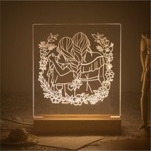 DIY 아크릴 무드등 만들기 네온 조명 키트 미니알뜰형, 단품