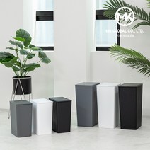 인테리어 휴지통 10L 20L 원터치 심플 모던 가정용 업소용 재활용 분리수거함 쓰레기통, 원터치 슬림 휴지통 10L, 그레이
