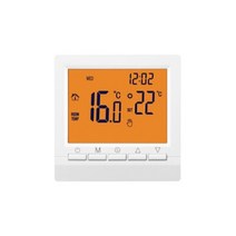 가스히터 난로 파츠 수리 Minco Heat ME83 프로그래밍 가능한 가스 보일러 난방 온도 조절기 LCD 제어 A, 02 Orange