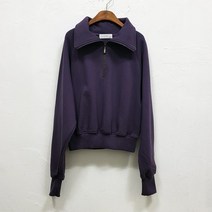 바이민 기모 하이넥 반오픈 집업 맨투맨 2컬러