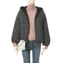 샐리 샐리 트위드누빔후드집업점퍼_I2D-IJP015