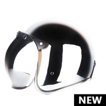 오토바이 바이크 대두 빅사이즈 여성 헬멧 빈티지 jet capacetes de motociclista sliver chrome vespa cascos para moto 카페, 거품으로, XL