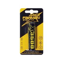 [페어맨]18650 리튬 이온 충전지 3500mAh 충전 배터리 X3500 충전용 건전지, 1개