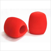 마이크 폼 윈드실드 커버 핸드헬드 인터뷰 마이크용 40mm 오프닝, 02 빨간