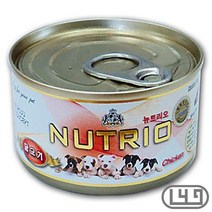 훈련 애완견캔사료 건조 펫습식사료 보스턴테리어 애완견캔간식 불독 소프트 닭고기, 1개