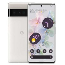 구글-픽셀 6 프로 5G 스마트폰 오리지널 언락 6.71 인치 12GB RAM 128GB ROM NFC 옥타코어 안드로이드 휴대폰, Cloudy White
