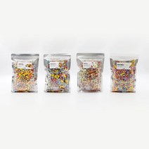 [캔디원 ] 수제캔디 대용량(500g/1kg) 4종 골라담기 답례품 대용량 수제 캔디 사탕 어린이집 유치원 기념일 선물, 바삭캔디(500g)