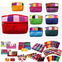 파앤카코리아-국내산 A71 이중지퍼 색동 카드-동전지갑