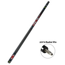CRICAL 큐 싱글 버트 유니록/총알 3/8*8 전체 큐가 아닌 방사형 핀 조인트, 10 Radial 3