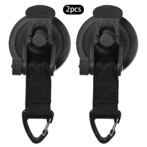 루프탑텐트 2Pcs 자동차 텐트 흡입 컵 버클 사이드 라운드삼각형 천막 앵커 야외 캠핑 빨판 고정 후크, [04] 4pcs