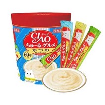 ForU716 이나바 챠오 츄루 구루메 가다랑어 버라이어티 60개 고양이츄르 고양이파우치, 상세페이지 참조