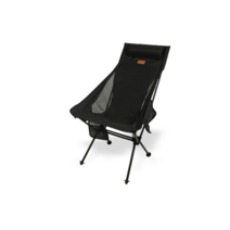 코누 경량 체어 WELL 캠핑 의자 롱 릴렉스 캠핑 체어 감성 폴딩 접이식 편한 휴대용 캠핑용 초경량 백패킹, 블랙, 1개