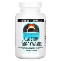 소스 내추럴스 Source Naturals 칼슘 수산화인회석 120 캡슐, 120정, 1개, 120개