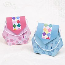 조각보 복주머니, 2.핑크, 기본형