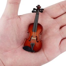 바이올린 하드 가방 뱀 케이스 나무 미니어처 바이올린 스탠드 보우 & 케이스 포함 악기 인형의 집 맞춤
