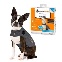Thundershirt 강아지 불안함 치료 - 그레이(초소형), Platinum, Heather Grey