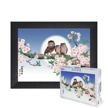 퍼즐피플 동양화 직소퍼즐 모음, 부귀복당 1000피스 액자포함(우드블랙), 퍼즐유액 포함, 1000p