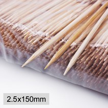 [KO] 떡볶이 닭강정 분식꼬지 대나무꼬지 2.5mm x 15cm 1박스 30000개, [KO] 대나무꼬지 15cm 1박스 30봉