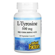 네츄럴팩터스 L 엘 티로신 L-티로신 500mg 60정, 1+1+1