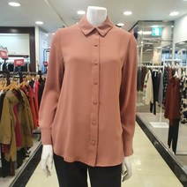이랜드 [샤트렌(CHATELAINE)]여성 간절기 겨울 셔츠 블라우스 뱃살 커버 되는 셔츠카라 브라우스/울산점_울산점