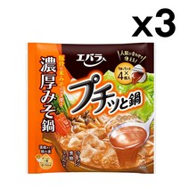 EBARA 에바라 리치 된장 나베 소스 40g 4개입 3팩