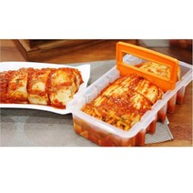 똑 김치 순이 자르미 보관통 파김치 썰기 밀폐 용기 반찬통 이지컷