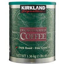 Kirkland 커클랜드 다크로스트 디카페인 그라인드 커피 1.36kg
