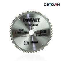 디월트 DWA30016 목공원형톱날 팁쏘 8.5인치 DWS774용