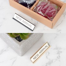 고급 스탠드 사인 신상품 표시 매장 행사 안내 홍보 진열 소품 멀티사인 표지판 인테리어 안내판 블랙/골드, 골드