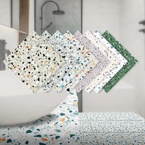 테라조타일 바닥셀프시공 바닥데코타일Imitative Terrazzo Wallpaper 자기 접착제 3D 타일 벽 스티커 대리, 01 4pcs_03 SMS003