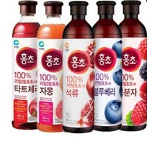 [여름맞이] 건강한 음료 청정원 홍초 900ml 2병 묶음구성 모음전/석류 타트체리 자몽 블루베리 복분자, 석류900ml+복분자900ml