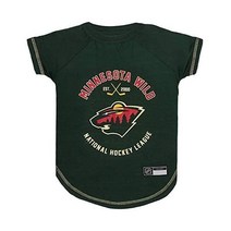개와 고양이용 NHL 미네소타 와일드 티셔츠 미디움. - 당신은 하키 팬입니까 애완동물도 NHL 팬이 되게 하세요!, Minnesota Wild, Minnesota Wild