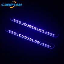 자동차 장식용 조명 CARPTAH 자동차 외부 부품 LED 도어 씰 스커프 플레이트 경로 다이나믹 스트리머 라이트 크라이슬러 300 300C SRT8 2005 -, [07] All 4pcs white