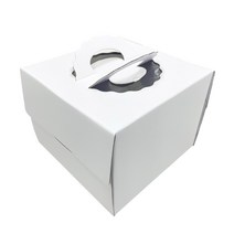 4434. 쉬폰케익박스(상.백색18cm) - 4호 (50개)