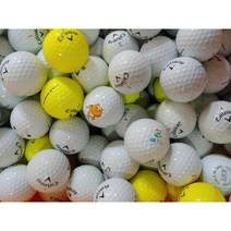 캘러웨이크롬소프트 화이트 엘로우 중고 골프공 로스트볼 A-급 30알, 1개, 크롬소프트 화이트A-급(30알)
